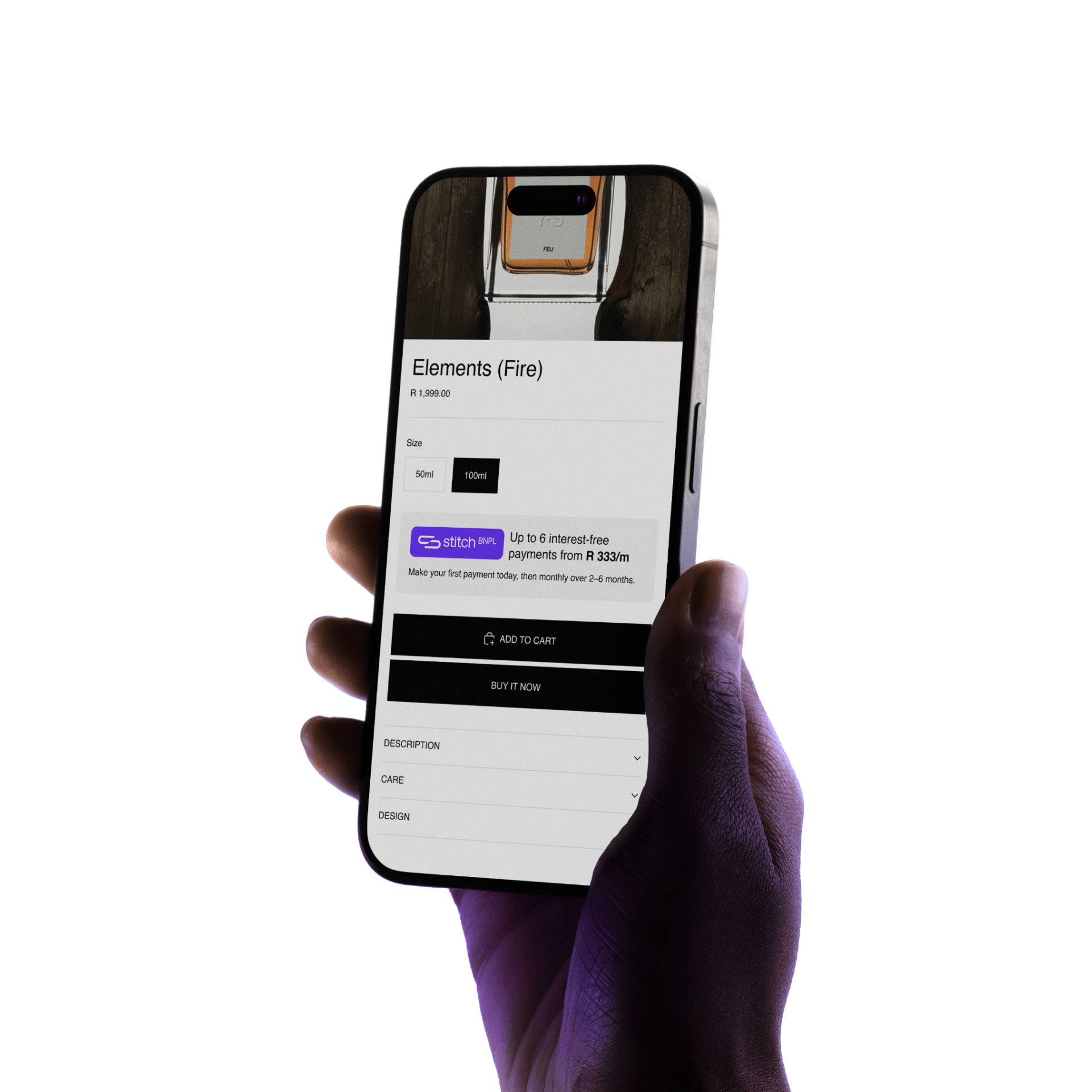 Stitch BNPL on mobile